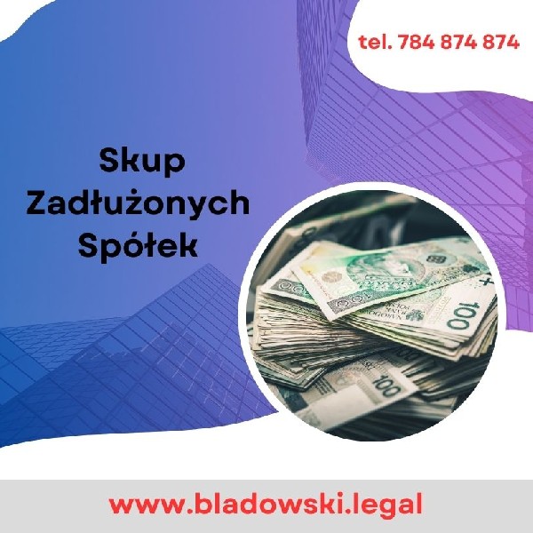 Kancelaria Bladowski.Legal skup zadłużonych spółek.1. wniosek o upadłość przed niczym nie chroni ? dopiero ogłoszenie upadłości .2. wpis zmian do KRS np. zmiana Prezesa Zarządu jest wpisem deklaratoryjnym ? liczy się dzień podjęcia uchwały odwołującej ze stanowiska .3. forma uchwały odwołującej zarząd może być zwykła pisemna ? dla pewności jednak potwierdź ją Notarialnie za zgodność z oryginałem .4. aby być pociągniętym do odpowiedzialności z art. 299 ksh konieczne jest orzeczenie bezskuteczności egzekucji wobec Spółki ale nie tylko !!!5. odrzucenie upadłości przez Sąd otwiera szybką drogę do 299 k.s.h .6. pamiętaj !!! upadłość kosztuje !!! i nie mówię tutaj o wynagrodzeniu Kancelarii .7. nie daj się nabrać na upadłość !!!8. możesz sprzedać udziały w Spółce na każdym etapie jej istnienia ? może być w trakcie kontroli , upadłości , likwidacji , czysta , zadłużona etc. nic ciebie z Spółką nie trzyma a ty nie jesteś jej niewolnikiem9. udziałowcy nie chcą ciebie odwołać z funkcji w Zarządzie ?! Sporządzasz Rezygnację i wysyłasz ją na adres Spółki następnie wyjawienie do KRS .10. Nie daj się zastraszyć windykatorom komornikom i innym radcom prawnym na 299 k.s.h w Spółce Akcyjnej !!!tel. 784-874-874 www.bladowski.legal kancelaria@bladowski.legal